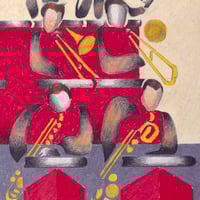 Image 4 of August Swing Time Big Band Print
