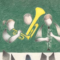 Image 4 of Street Band, Rue St. Germain Print