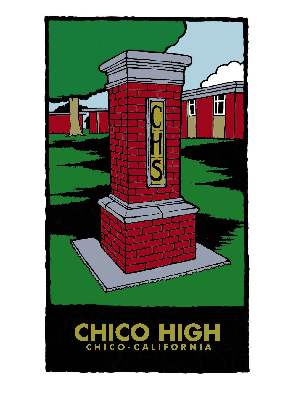 Image of CHICO HIGH Chico Legends Print