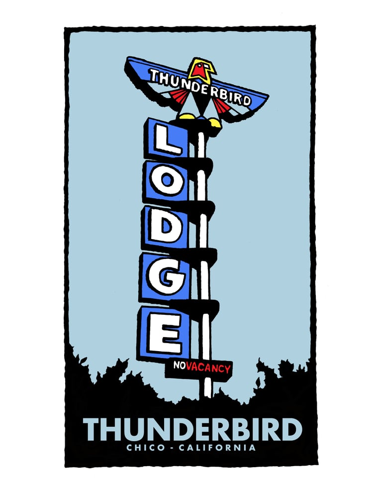 Image of THUNDERBIRD Chico Legends Print