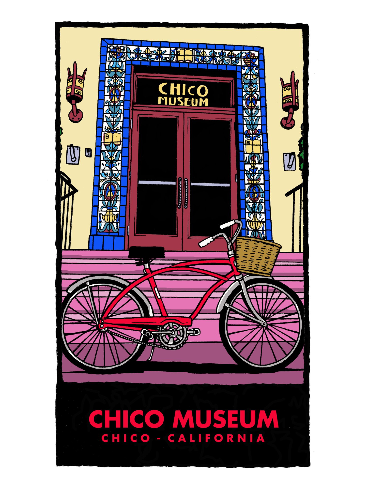 Image of CHICO MUSEUM Chico Legends Print