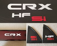 Image 1 of 88-91 Honda CRX Replica Emblem Kit (Si HF etc Raised Letter Badges) 
