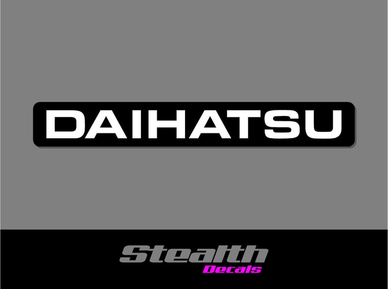 Image of DAIHATSU Charade Fourtrak Tailgate rear sticker/ decal Premium Quality