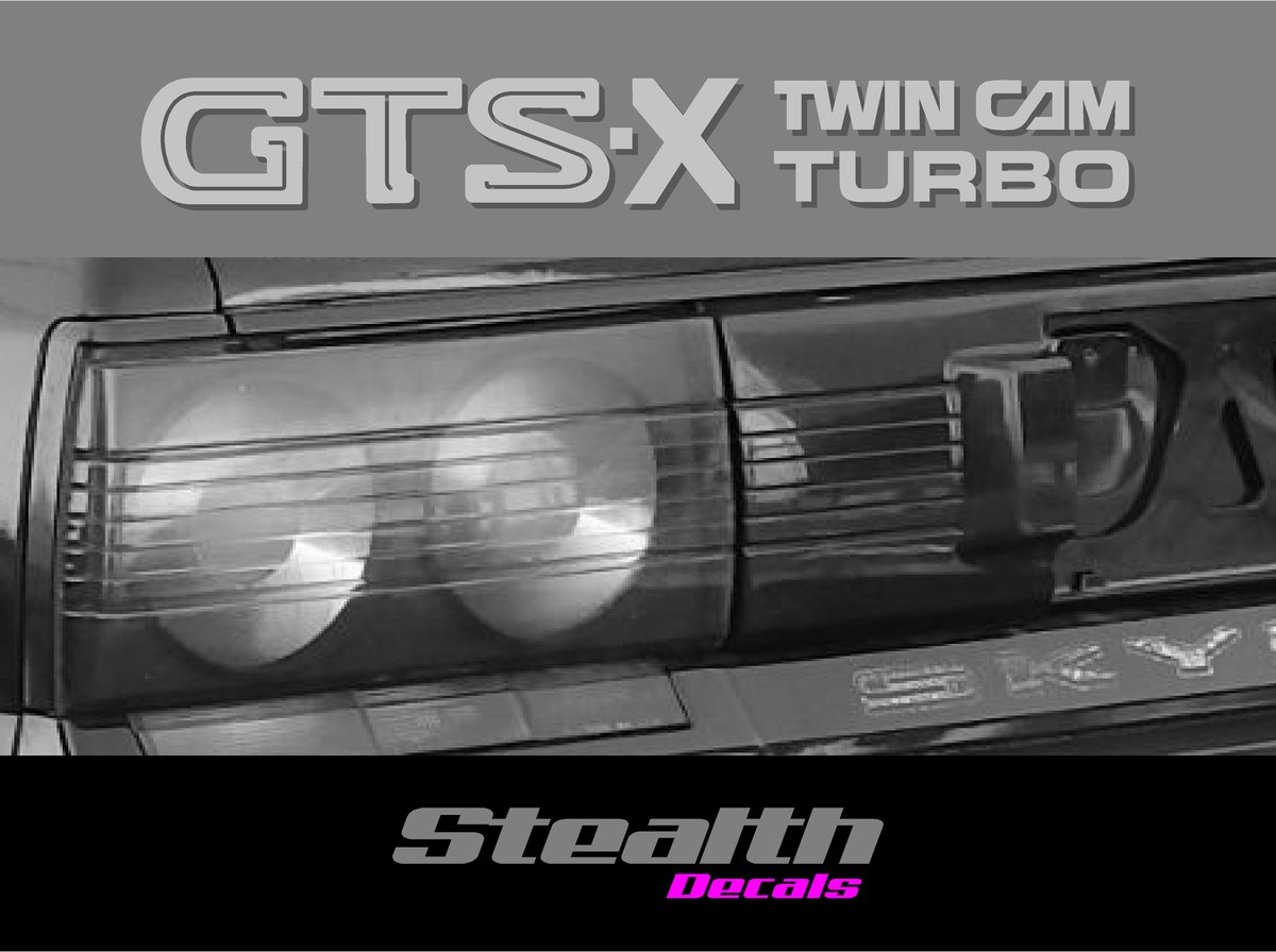 Skyline R31 Gts X Rear Sticker Decal Twin Cam Turbo Premium Quality Stealth Decals