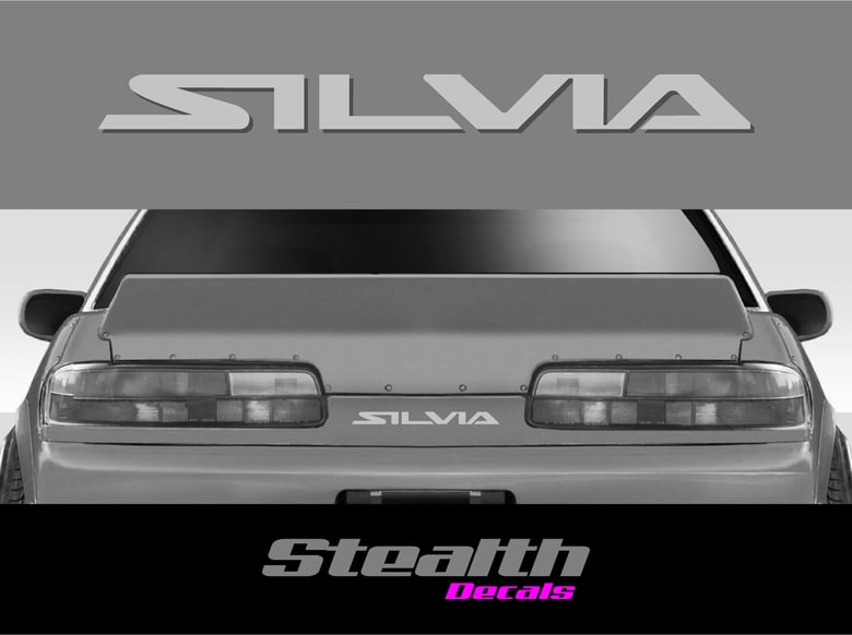 Image of SILVIA S13 rear sticker/ decal 200sx 240sx 88-94 turbo Premium Quality