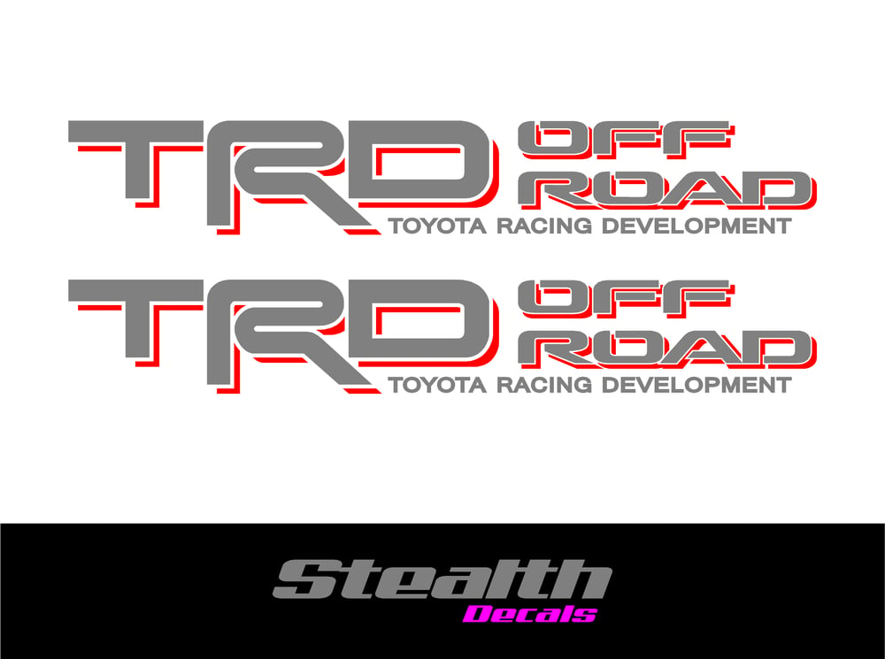 Image of TRD OFF ROAD Side stickers/ decals x2 Premium Quality