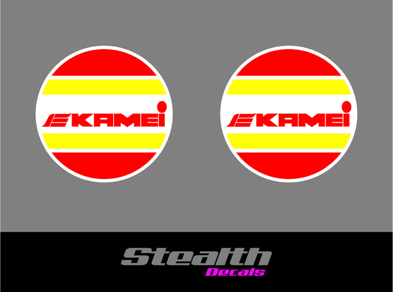 Image of Mk2 Golf Kamei spot light stickers/ decals x2 Hella Premium Quality