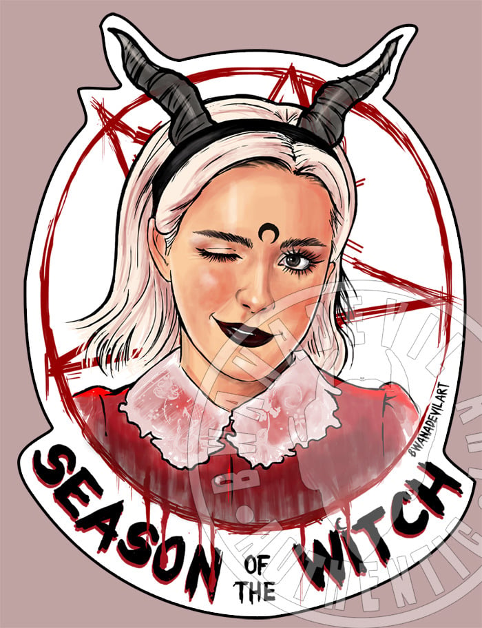 Image of Sabrina Spellman vinyl sticker