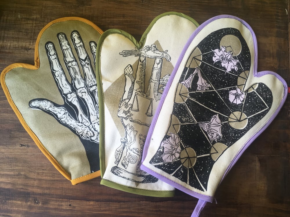 Image of 3 pzas. guantes de cocina