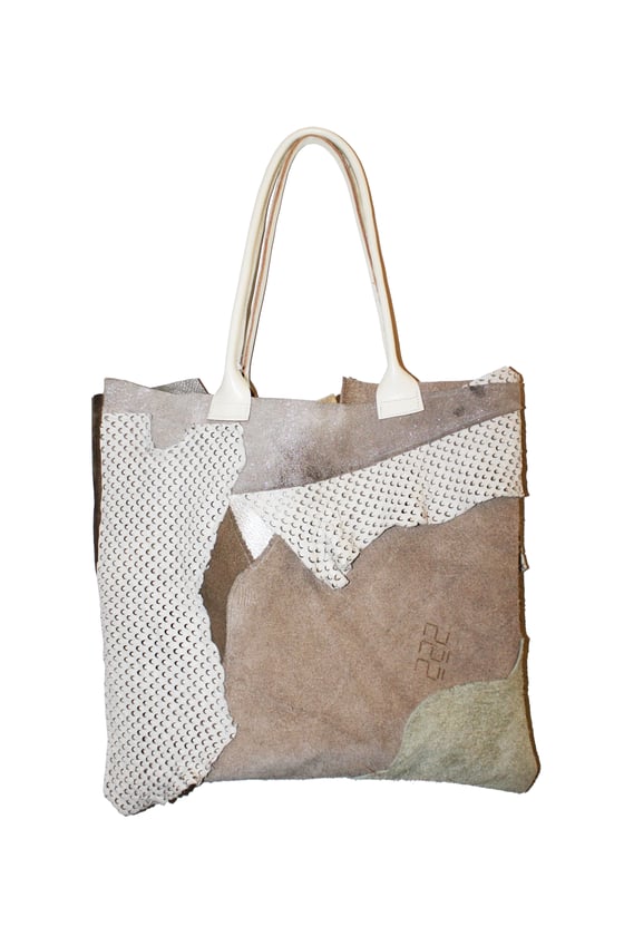 Image of Nude Leather Tote Bag