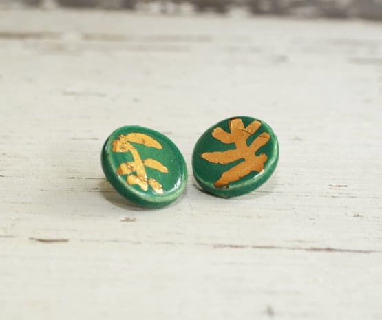 Image of Botanical Gold Luster Earring