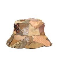 BUCKET HAT (BROWN LEATHER)