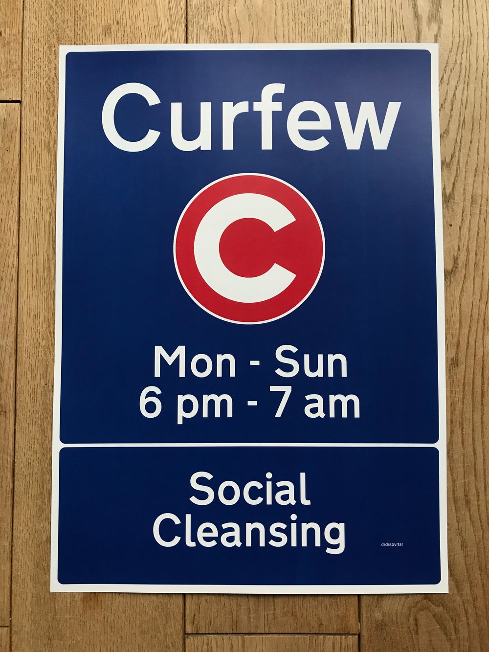 Image of CURFEW SOCIAL CLEANSING (print)