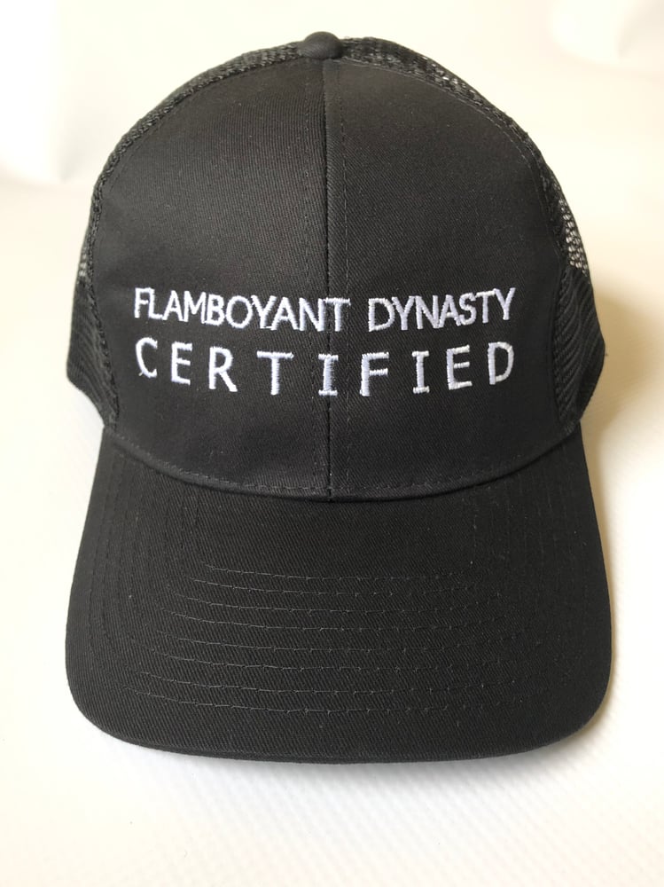 Image of FLAMBOYANT DYNASTY CERTIFIED TRUCKER MESH HAT (Free shipping)