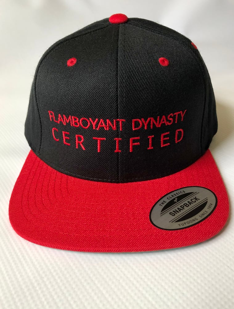 Image of FLAMBOYANT DYNASTY CERTIFIED Snap Back BLK/Red (free shipping)