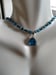 Image of BLUE TOPAZ SILVER PENDANT NECKLACE SET