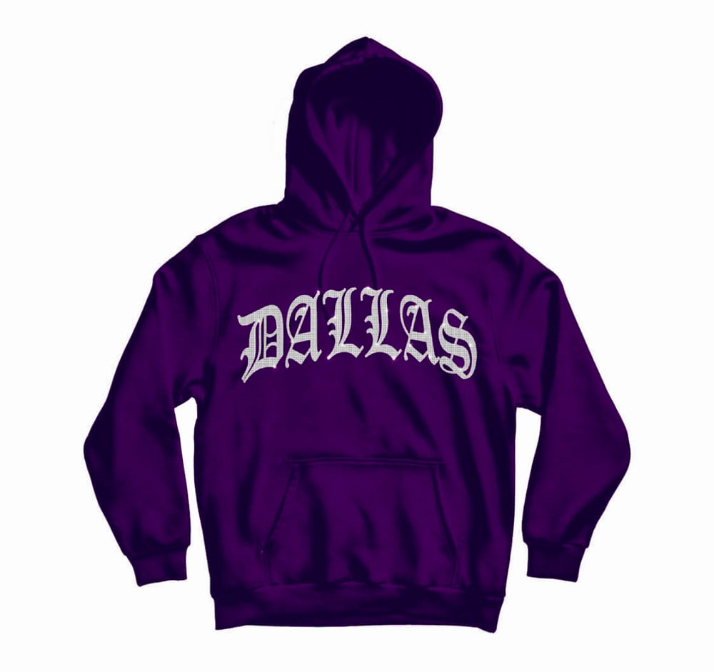 Image of DALLAS RHINESTONE HOODIE (PURPLE)
