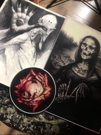 [ Set II ] - Mona Lisa | The Pale Man | Die, Die, Die My Darling - Ultra Premium Fine Art Stickers
