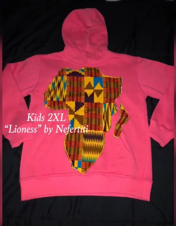 Unisex Kids Ankara Hoodie