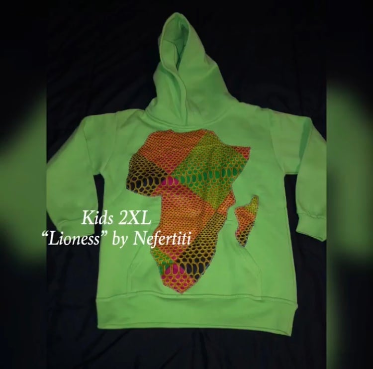 Unisex Kids Ankara Hoodie