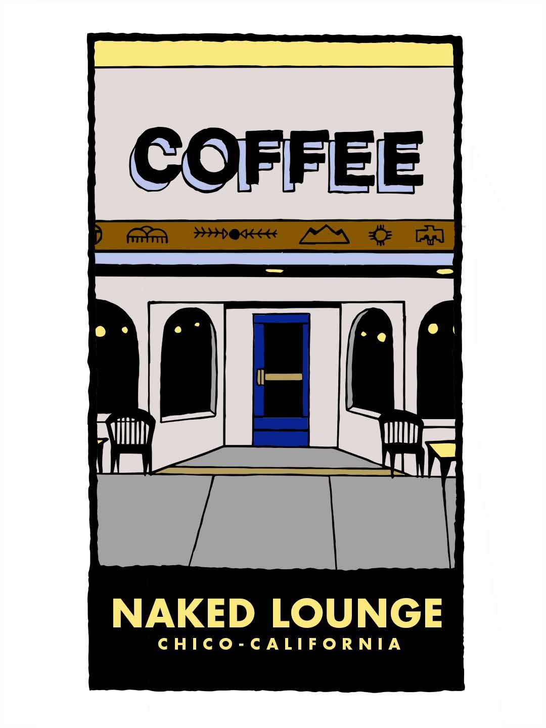 Image of Naked Lounge Chico Legends print