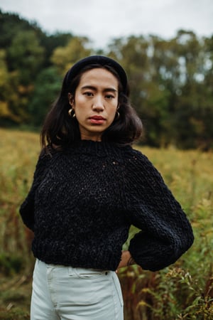 Image of Frid Sweater LIMITED in Merino hand spun wool (in black)