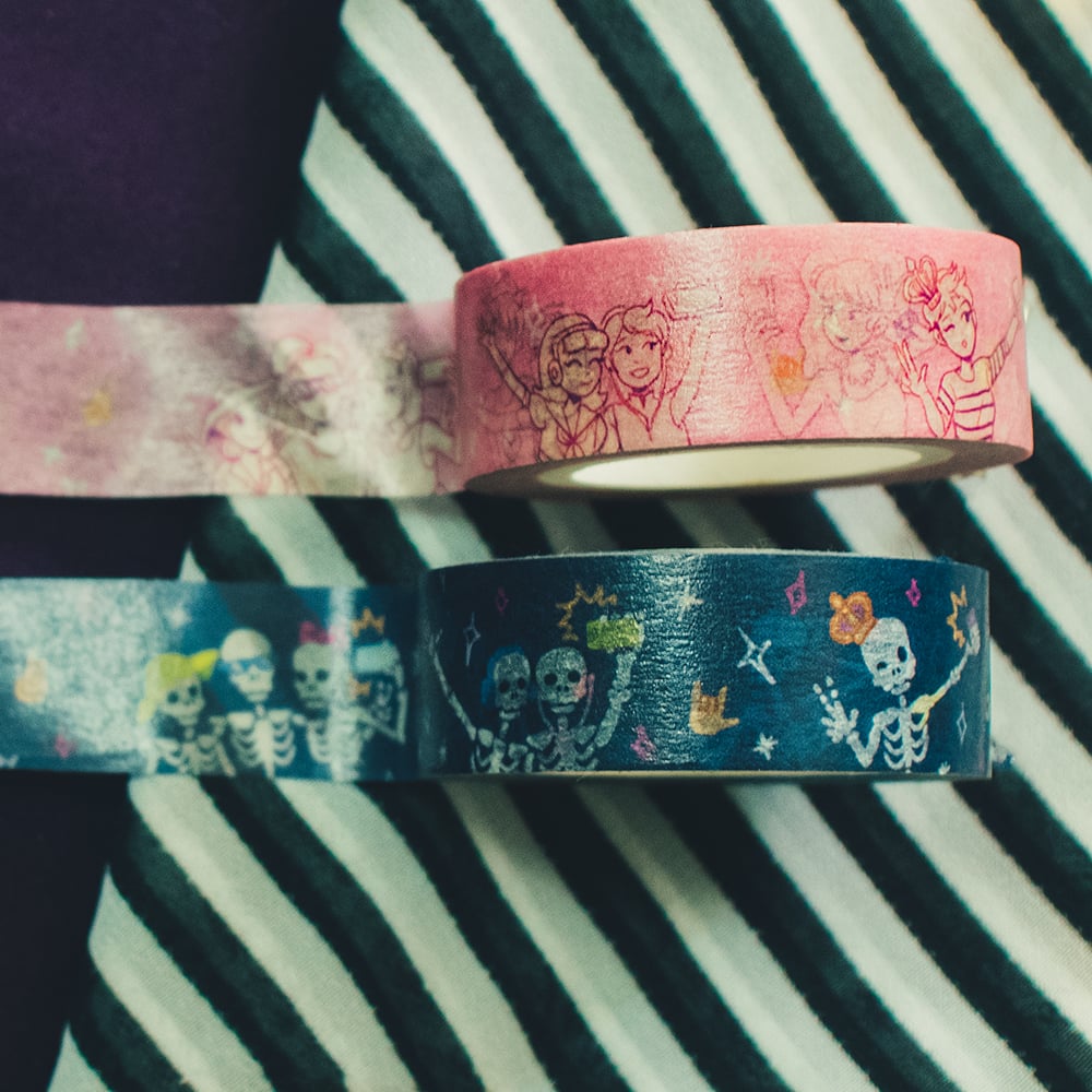 Image of Selfie X Skelfie Washi Tapes Collab with @CuchintaChan