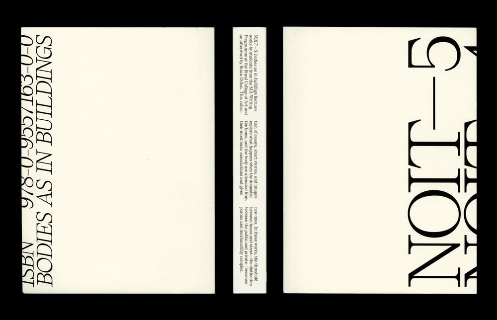 Image of NOIT - 5: bodies as in buildings