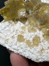 Image 4 of Barite & Yellow Cubic Fluorite Crystal Specimen #2426