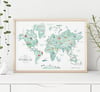 Alice Tait 'Illustrated World Map' Print