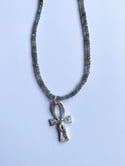 Beaded Ankh necklace #1