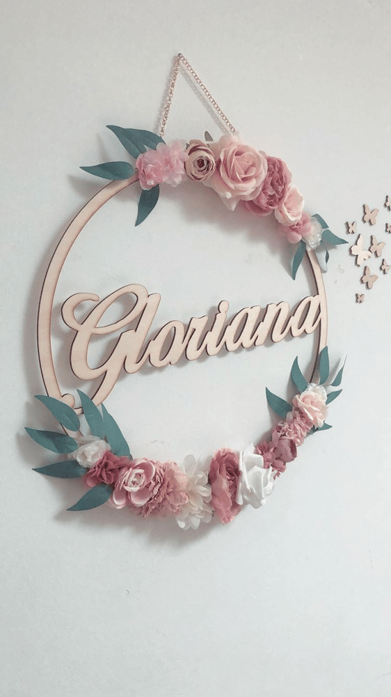Image of Couronne fleurs 40cm