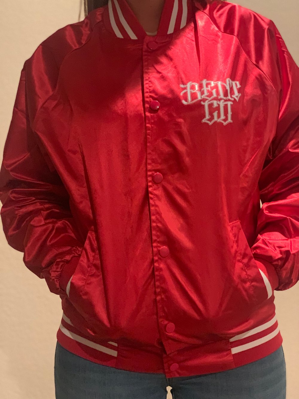 Bent Co.”High Rollers” Baseball Jacket(Red)