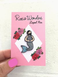 Image 2 of Merman Enamel Pin