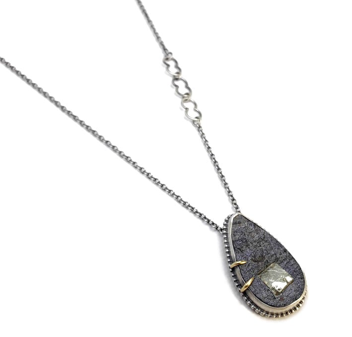 Image of Pyrite in Schist Necklace