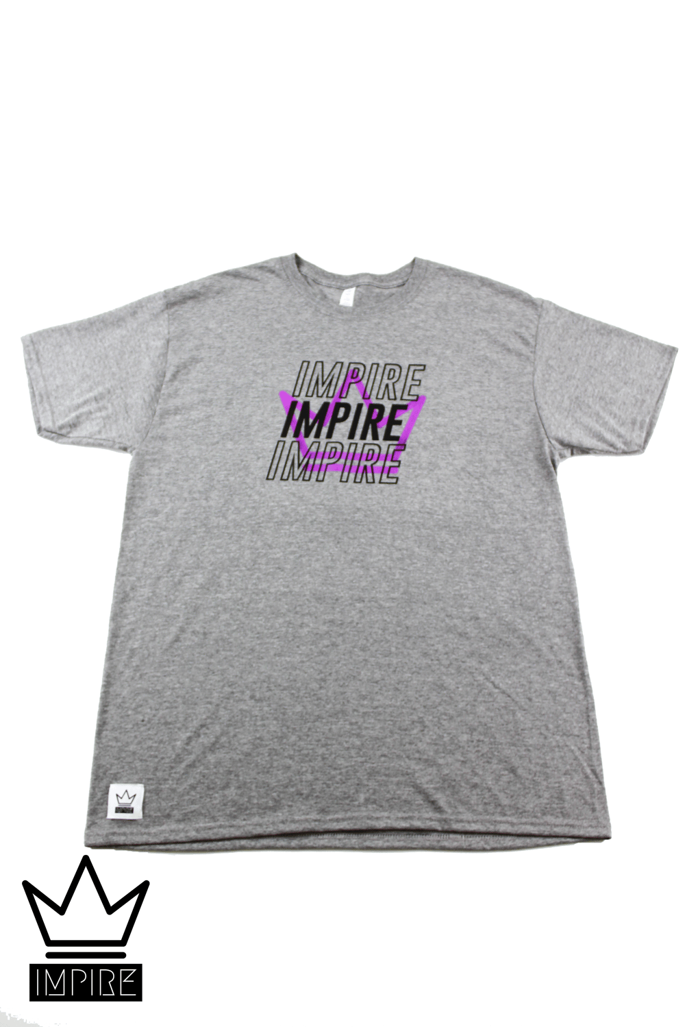 Image of 3 CROWN T-SHIRT (GREY/BLACK/PURPLE)