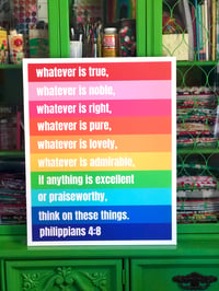 Image 5 of Philippians 4:8 - Gallery Wrapped Canvas