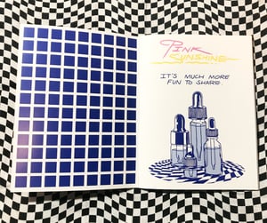 Image of Pink Sunshine marbled zine