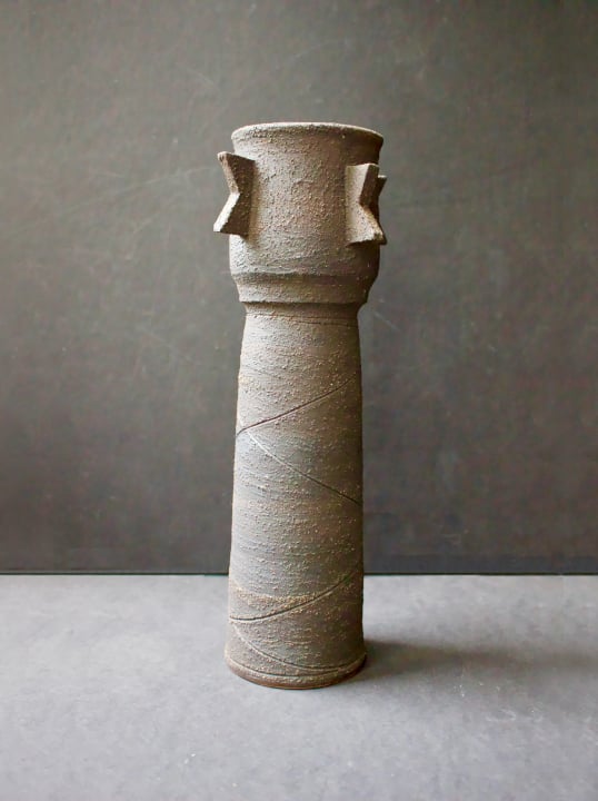 Image of Studio Ceramic Sculpture or Vessel [I] by Clive Brooker, England 1960s