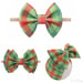 Image of Christmas Plaid Waffle Knit Headbands- 3 designs