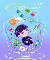 Image 3 of Mob Pscyho 100 Acrylic Stand + Charm in 1