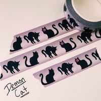 Image 1 of Demon Cat Washi Tape