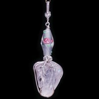 Image 2 of Chunky Morganite Crystal Handmade Pendant 