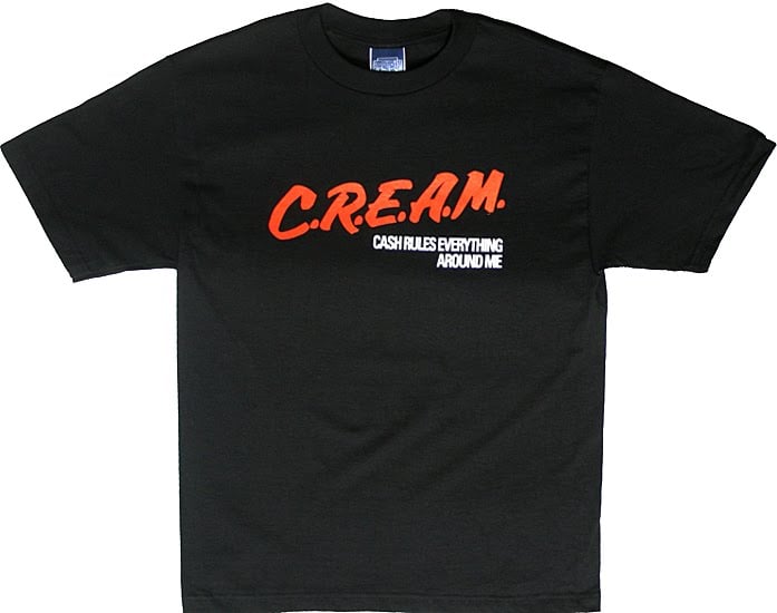 Image of Wu Tang C.R.E.A.M "Cash Rules Everything Around Me"  T Shirt 