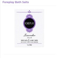 Foreplay card game and bath salts