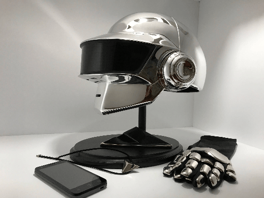 Daft Punk Helmet full led full chrome thomas bangalter | daftpunkreplica