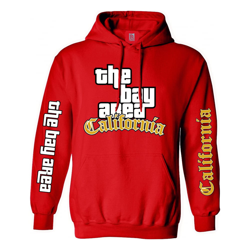 Image of The Bay Area GTA Hoodie Gold Edition (Red)