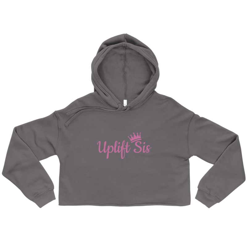 Image of Pop of Pink Uplift Sis Crop Hoodies