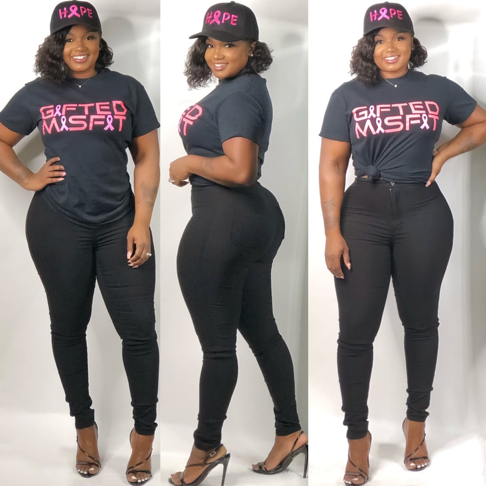 Image of GIFTED MISFIT BREAST CANCER SHIRT