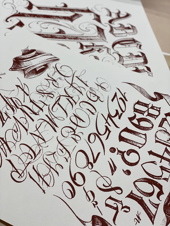 Image of Lettering print